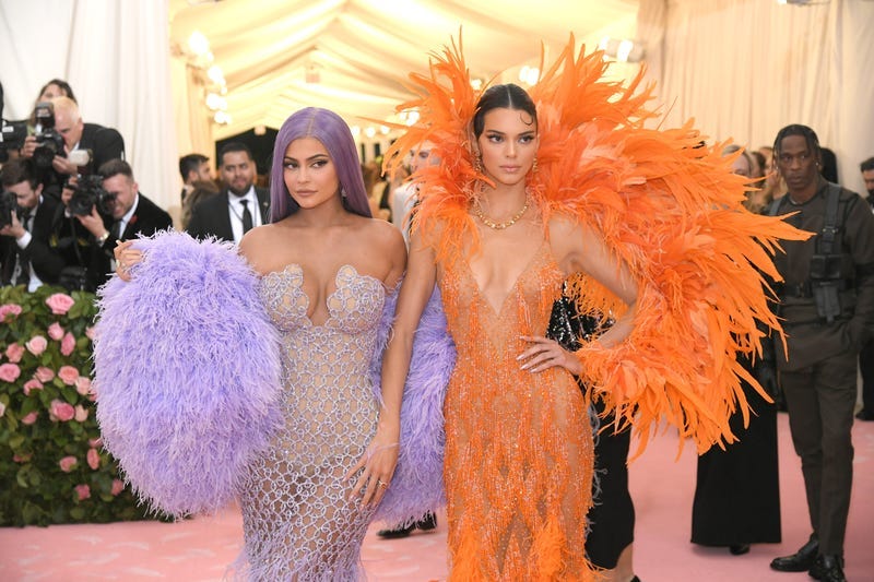 kylie jenner and kendall jenner at the 2019 met gala celebrating camp