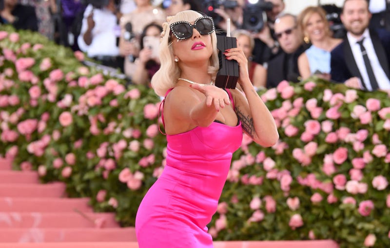lady gaga in pink gown at met gala