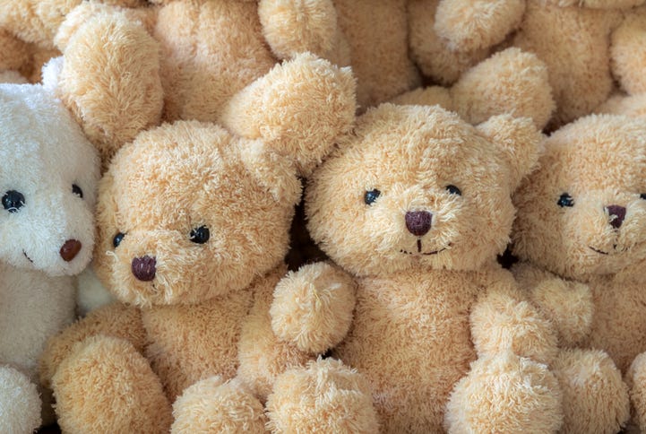 Teddy bears.