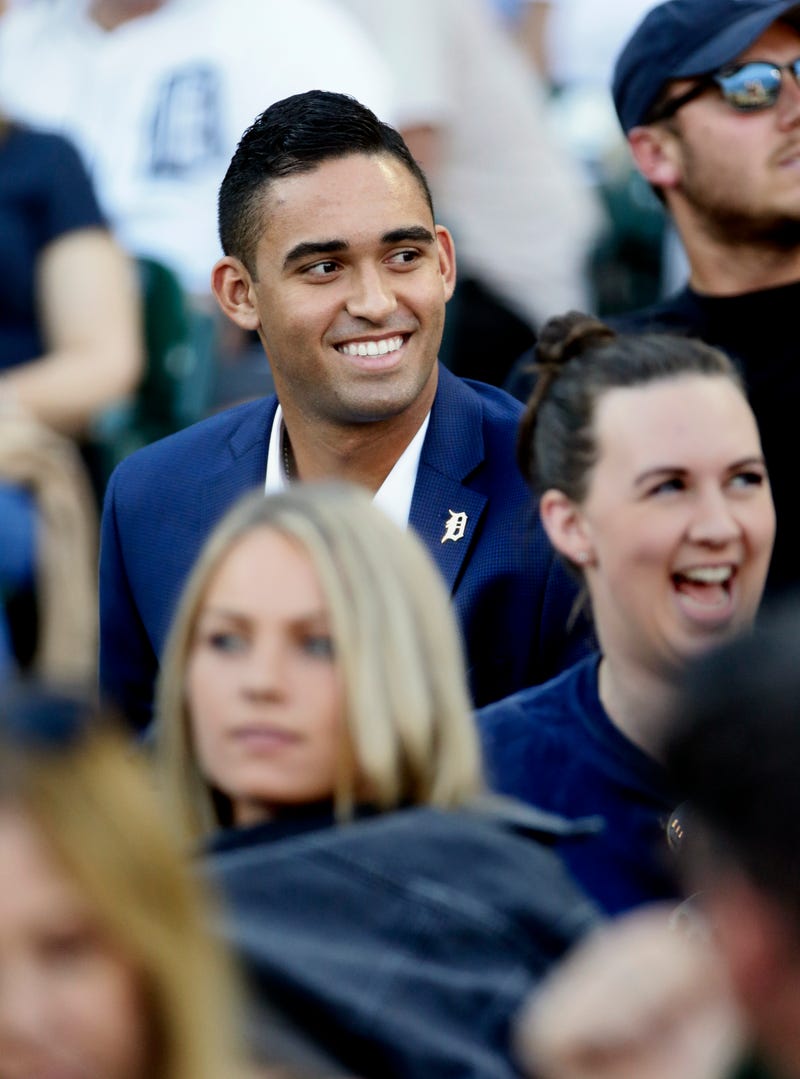 Riley Greene takes in a Tigers home game shortly after being drafted