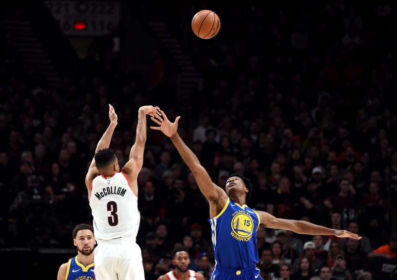 CJ McCollum launches it from deep