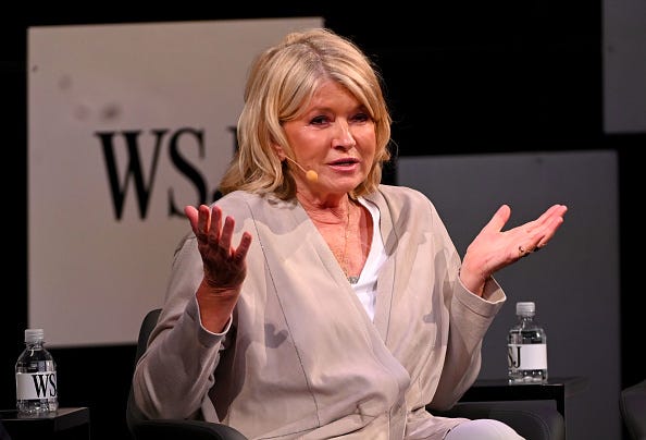 Martha Stewart at a conference
