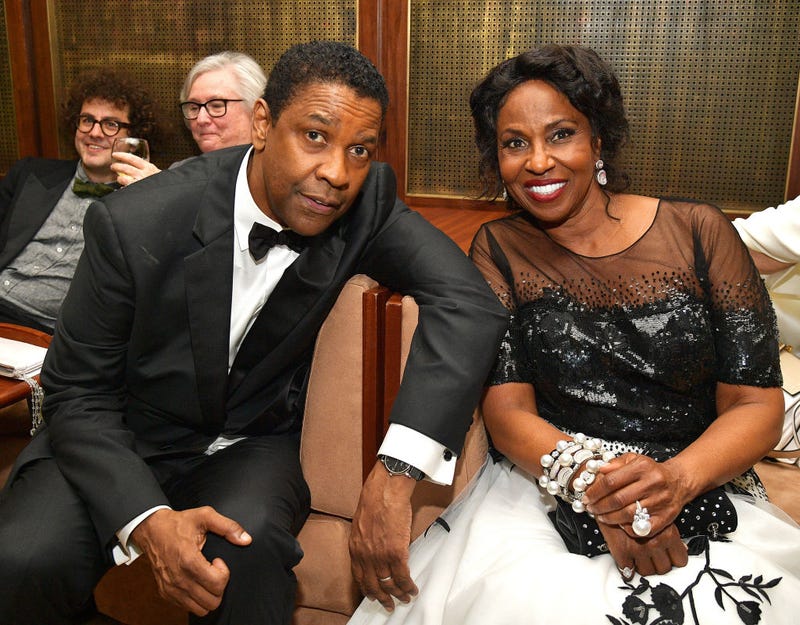 Denzel Washington (L) and Pauletta Washington attend the 47th AFI Life Achievement Award Honoring Denzel Washington After Party in Hollywood, California on June 06, 2019.
