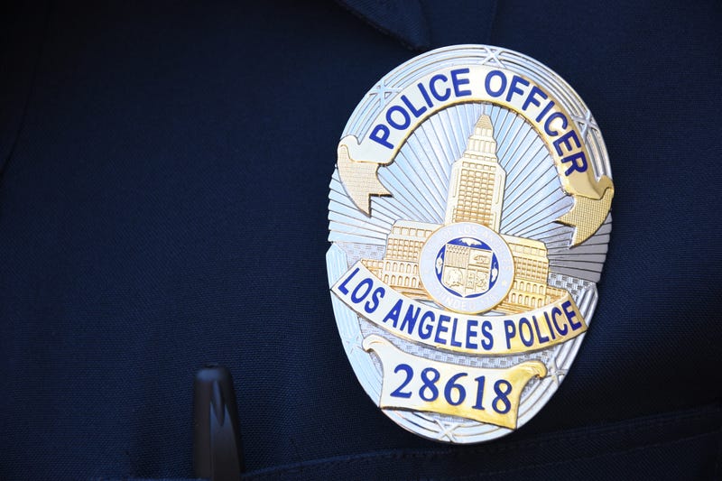 LAPD badge stock photo.
