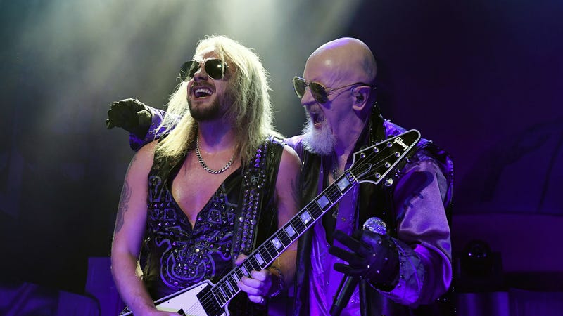 Richie Faulkner and Rob Halford of Judas Priest