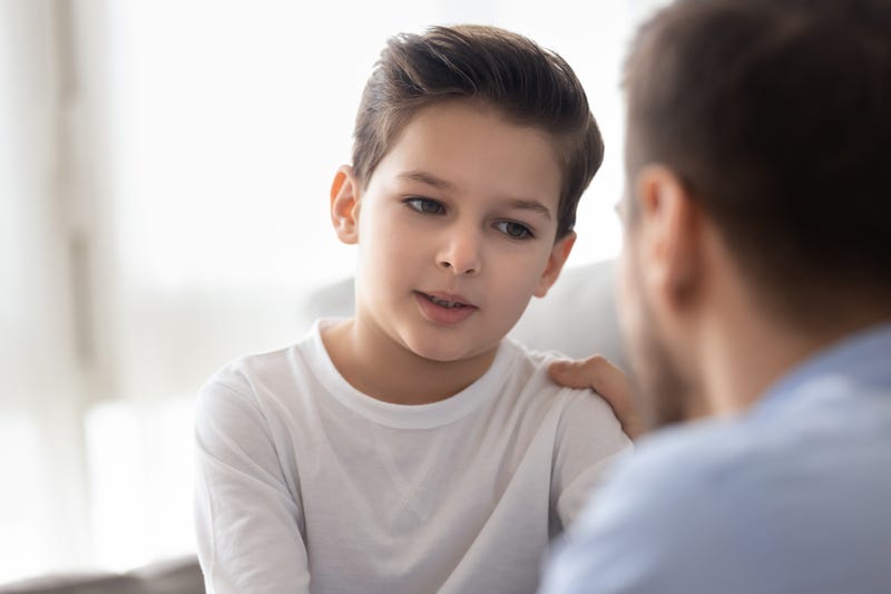 A father and son talk