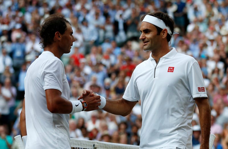 Rafael Nadal and Roger Federer