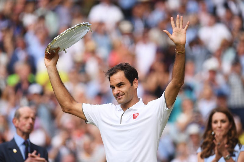 roger federer celebrating victory