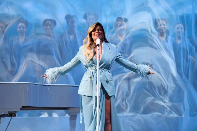 Karol G performs on stage during Premios Juventud 2019 at Watsco Center on July 18, 2019 in Coral Gables, Florida.