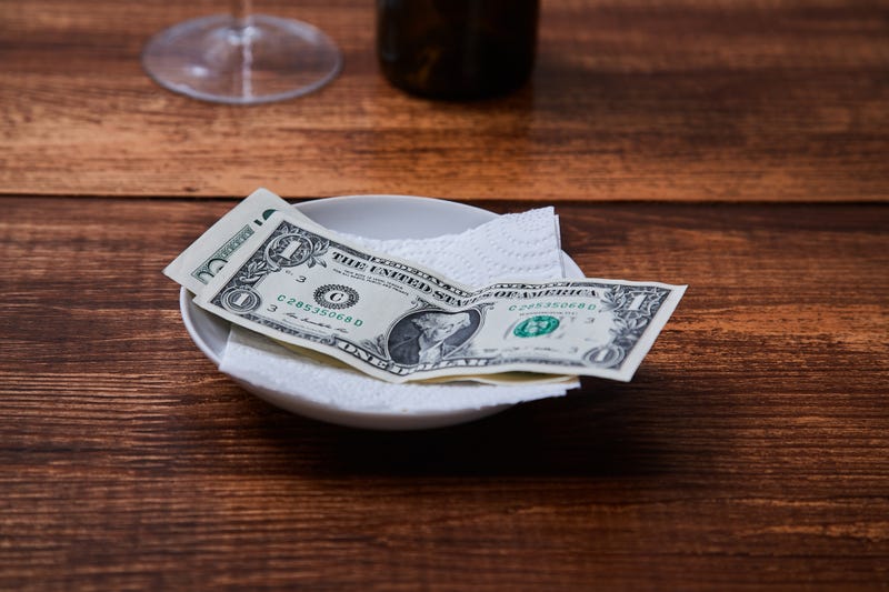 Restaurant tips or gratuity