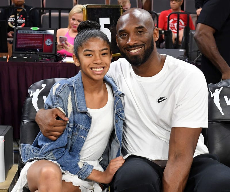 gianna and kobe bryant at nba all-star game 2019