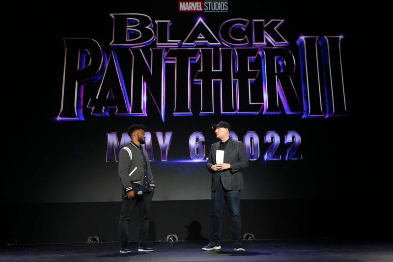 Ryan Coogler of 'Black Panther 2' and President of Marvel Studios Kevin Feige took part today in the Walt Disney Studios presentation at Disney’s D23 EXPO 2019 in Anaheim, Calif. 'Black Panther 2.'