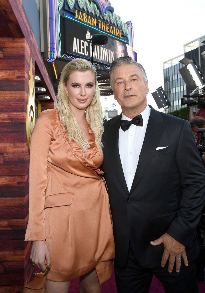Ireland Baldwin (left) and Alec Baldwin (right) in 2019