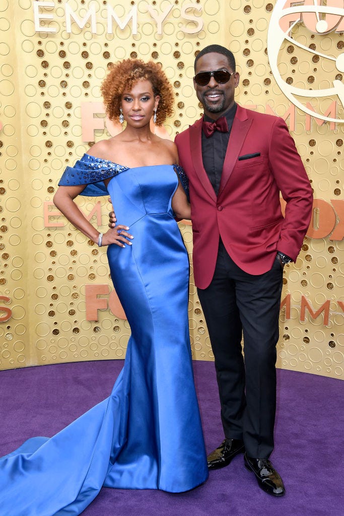 Ryan Michelle Bathe and Sterling K. Brown at the 2019 emmys