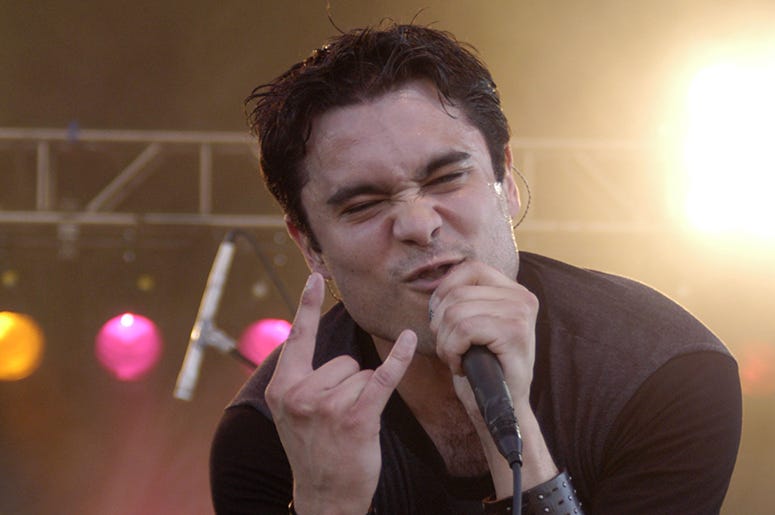 Singer Chris Brown of Trapt