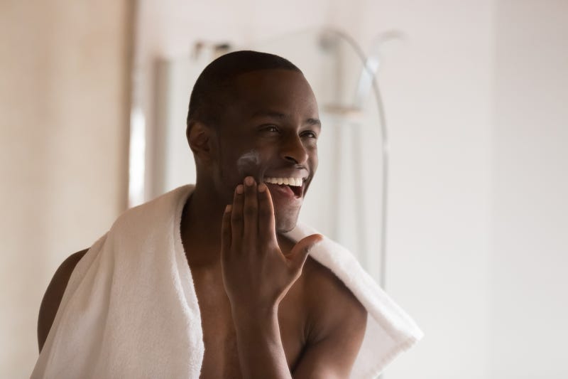 Man preparing to shave