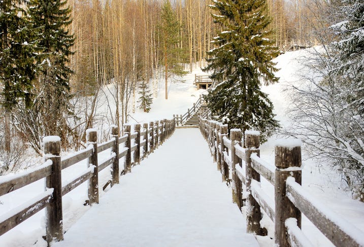 Snow trail