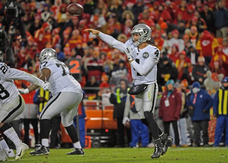 Derek Carr has struggled recently.