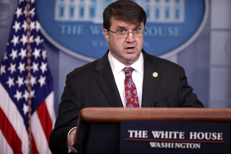 U.S. Veterans Affairs Secretary Robert Wilkie talks to reporters in the Brady Press Briefing Room at the White House November 08, 2019 in Washington, DC. Wilkie listed a number of programs that he said were successful examples of the Trump Administration's dedication to veterans and their care.