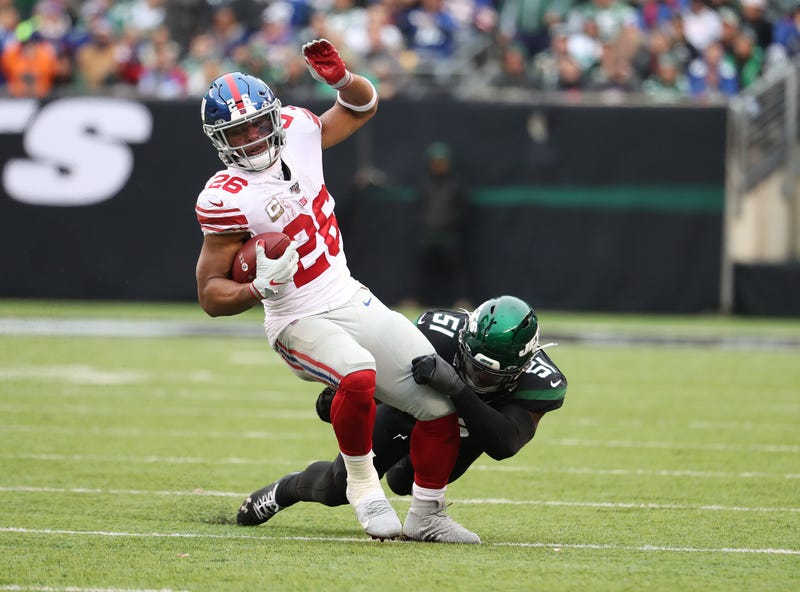 Saquon Barkley struggled mightily against the Jets.