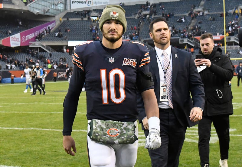 Mitchell Trubisky led the Bears to a win in Week 10.