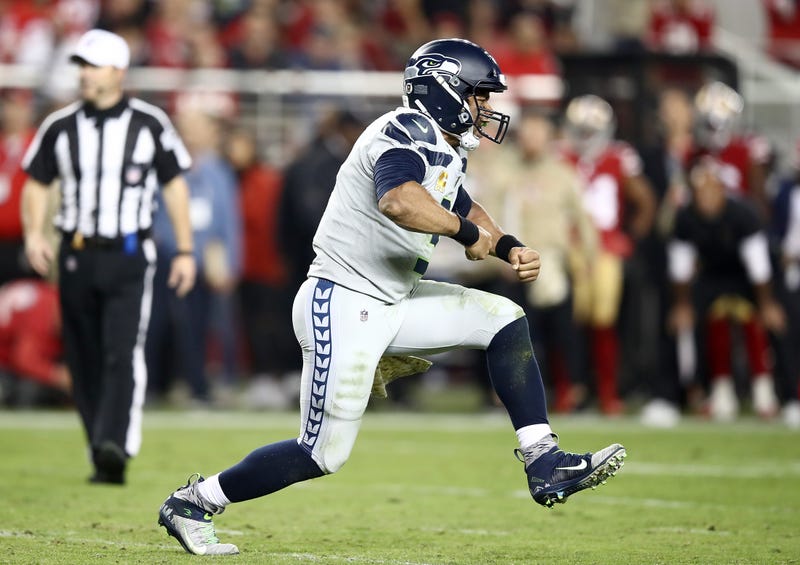 Russell Wilson and the Seahawks defeated the previously undefeated 49ers.
