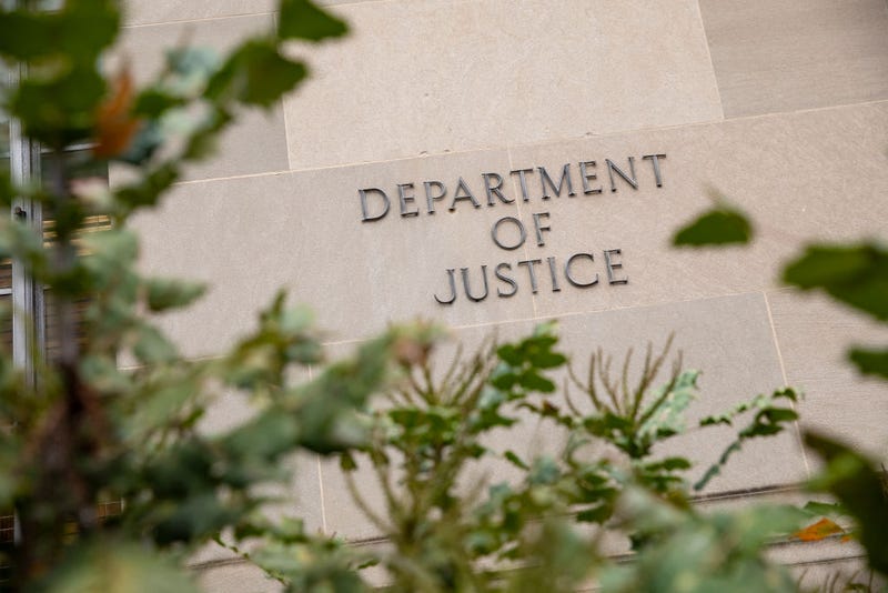 The Justice Department building on a foggy morning on December 9, 2019 in Washington, DC. I