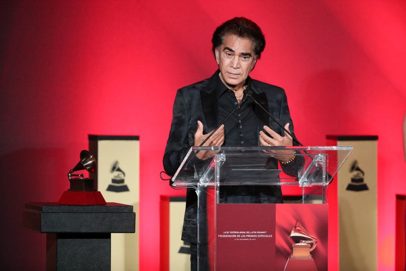José Luis Rodríguez accepts a Lifetime Achievement Award during the 2019 Latin Grammy Special Merit Awards on November 13, 2019 in Las Vegas, Nevada