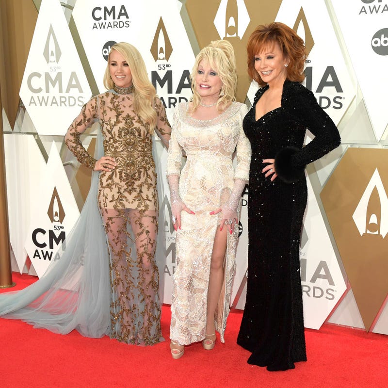 carrie underwood, dolly parton, reba mcentire