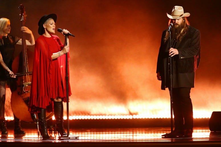 Pink and Chris Stapleton