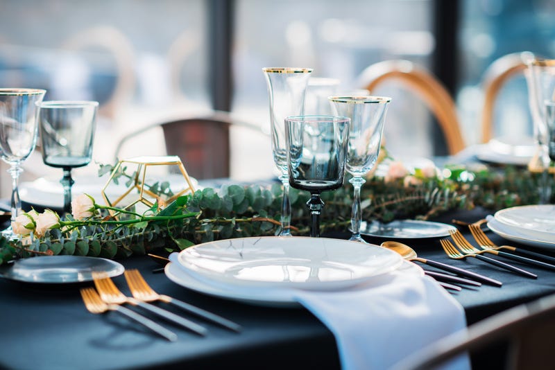 elegant dinner table