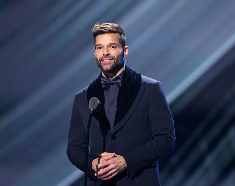 Ricky Martin wearing a bow tie