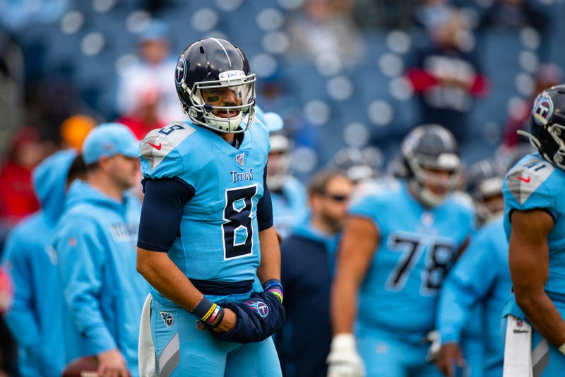 Marcus Mariota under center for the Tennessee Titans