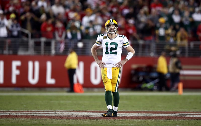 Aaron Rodgers and the Packers were blown out by the 49ers.