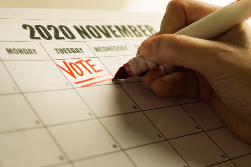 Nov. 3, 2020, is Election Day.