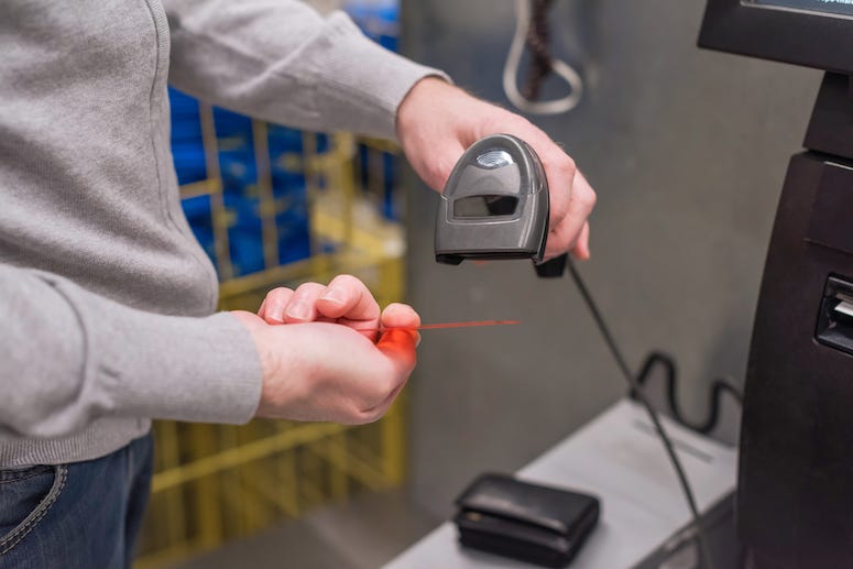 Self-Checkout, Grocery Store, Scan