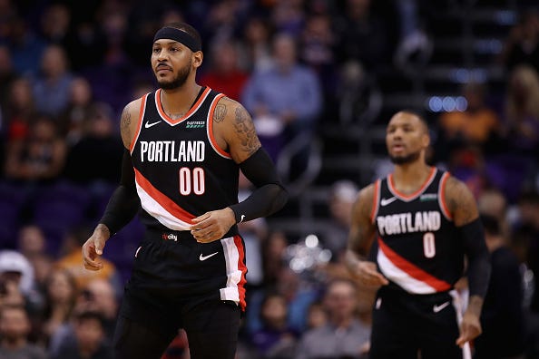Carmelo Anthony, Damian Lillard