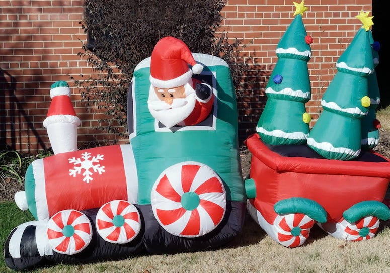 Inflatable Santa, Decoration