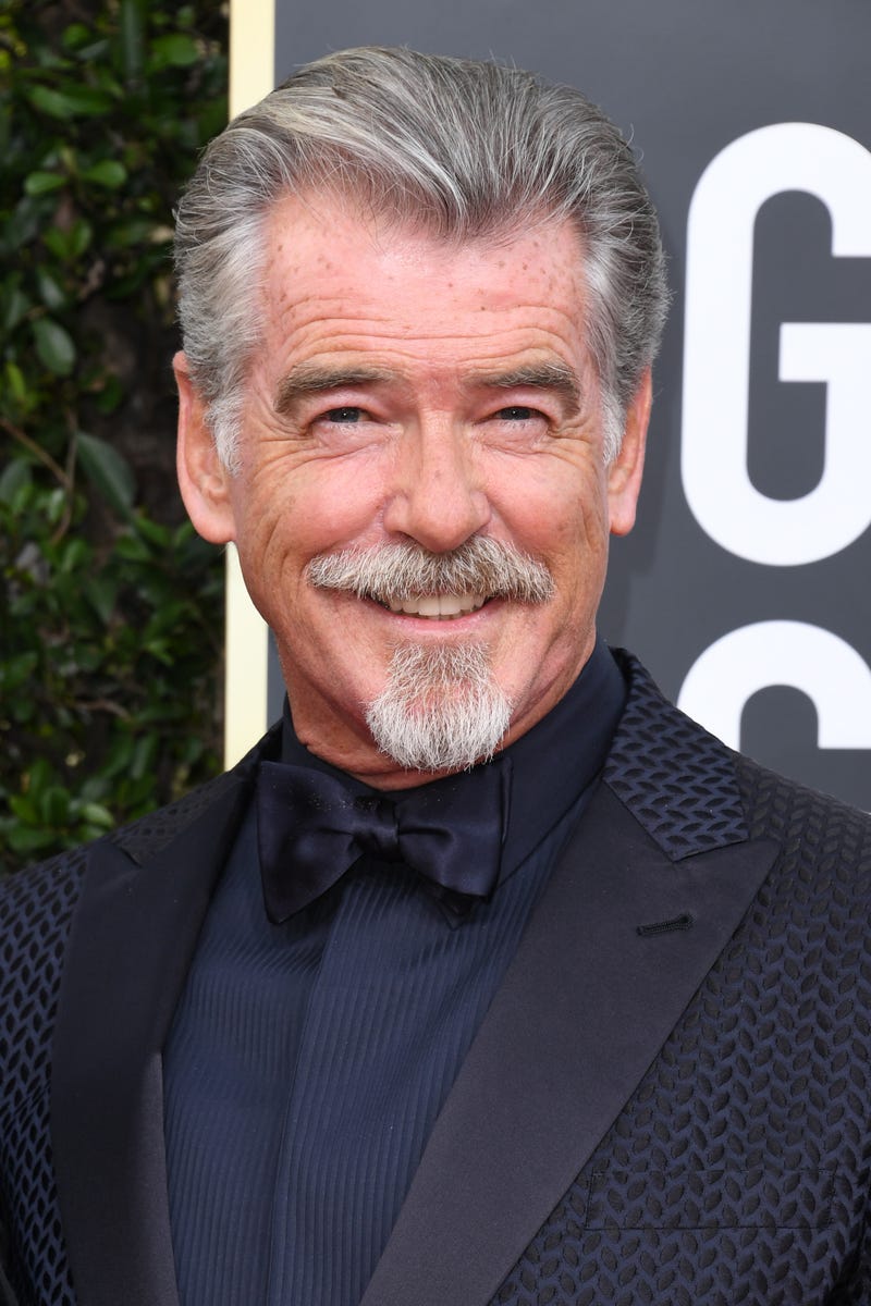 pierce brosnan's rocking goatee at 2020 golden globes