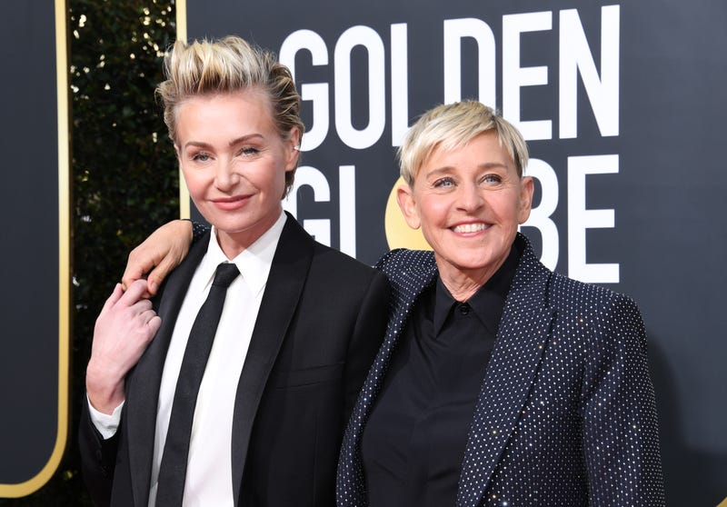 Portia de Rossi and Ellen DeGeneres