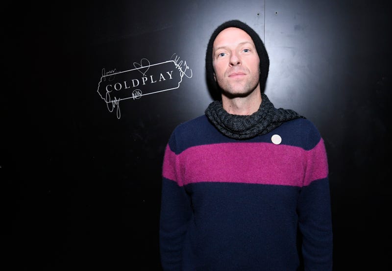 Chris Martin of Coldplay attends Inaugural RADIO.COM Live Event Series During Grand Opening Of HD Radio Sound Space at Entercom Los Angeles