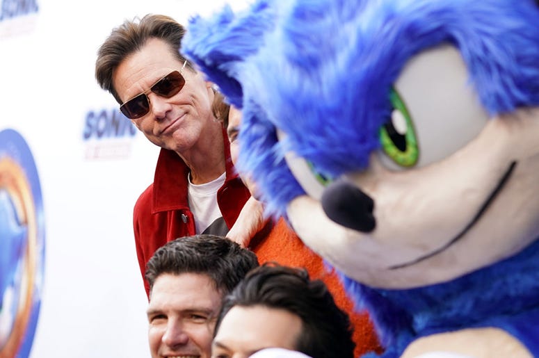 Jim Carrey might punch Sonic The Hedgehog