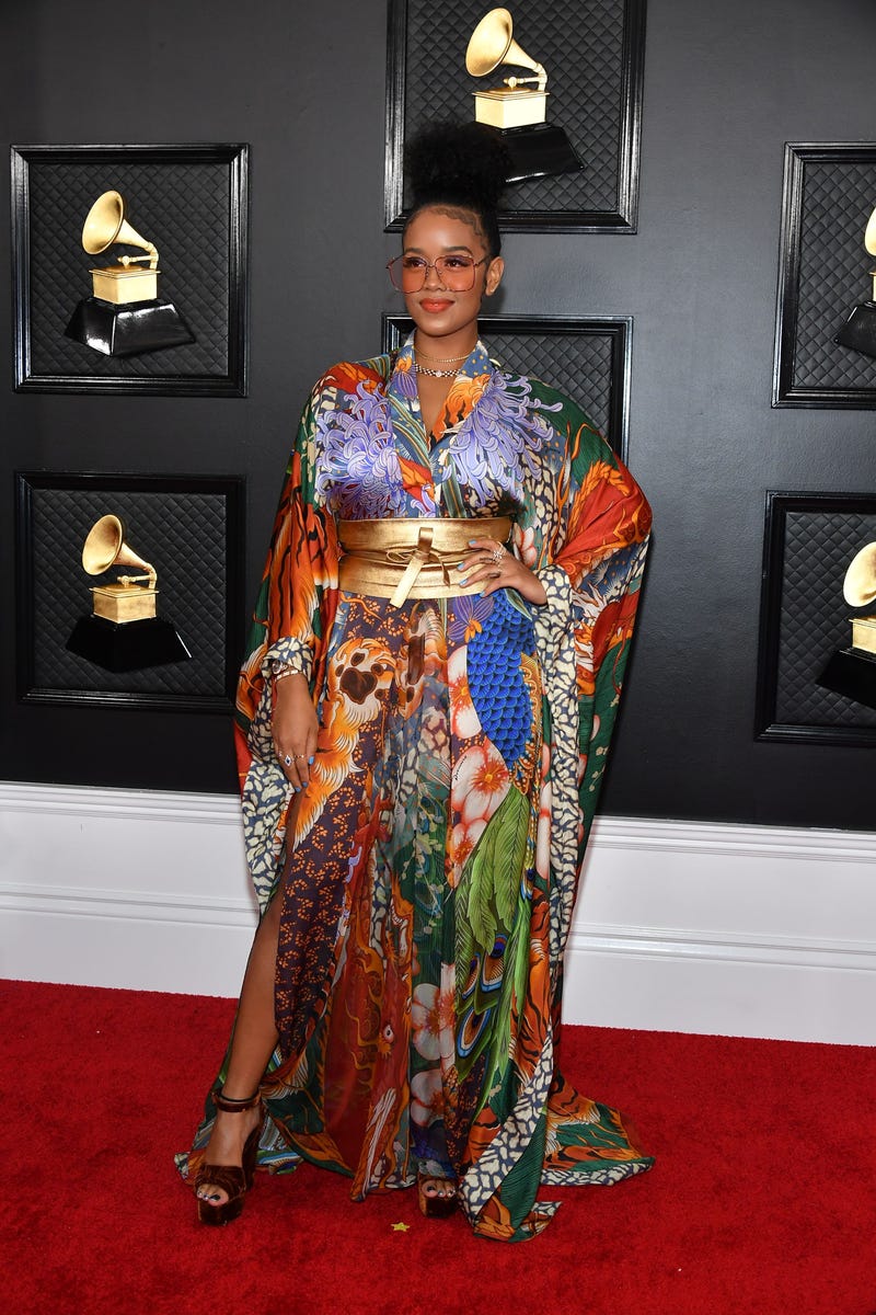 H.E.R. attends the 62nd Annual GRAMMY Awards at Staples Center