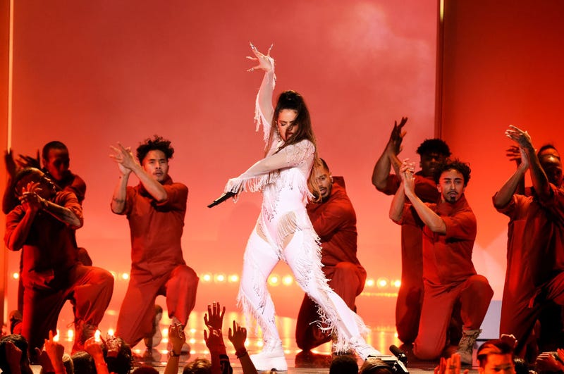 Rosalía performs onstage during the 62nd Annual GRAMMY Awards at STAPLES Center on January 26, 2020 in Los Angeles, California.