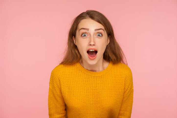 Shocked woman