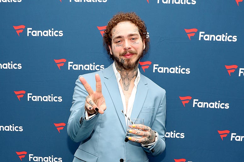 Post Malone really likes tattoos...