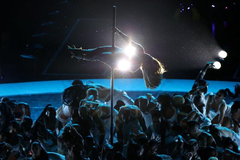 inger Jennifer Lopez performs during the Pepsi Super Bowl LIV Halftime Show at Hard Rock Stadium on February 02, 2020 in Miami, Florida.