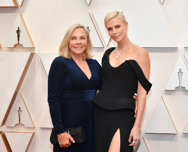 Gerda Jacoba Aletta Maritz and Charlize Theron at the 2020 oscars