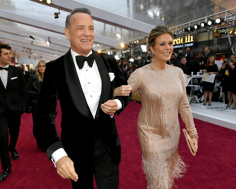 tom hanks and rita wilson at 2020 oscars