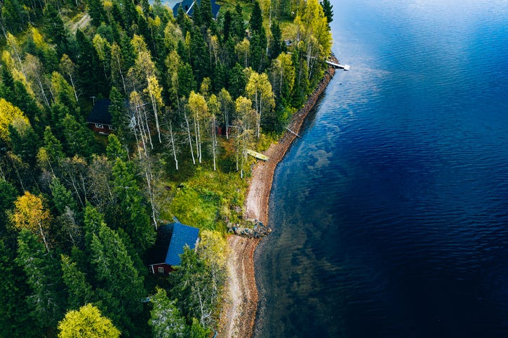 Riverfront cabins